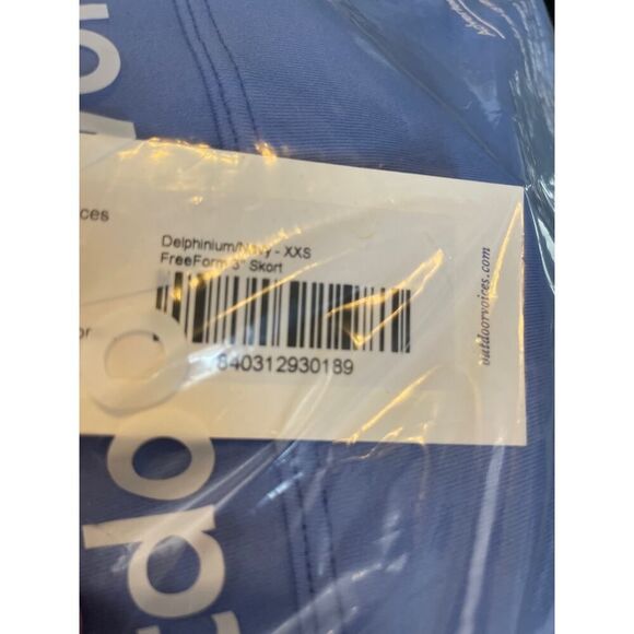 NWT Outdoor Voice Freeform 3" Skort XXS Delphinium Navy Athletic Athleisure - Picture 8 of 8